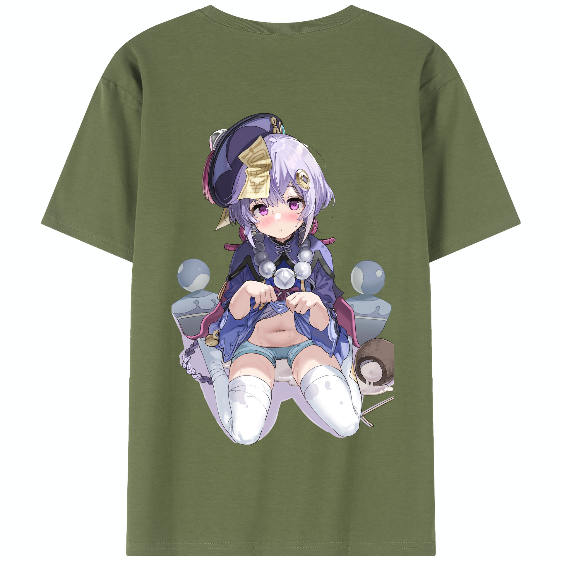 げんし神 七七 なな  genshin Nana 綿100％半袖Tシャツ（背面プリント）